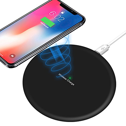 Wireless Charger, Wireless Charging Pad, KLAREN Fast Ultra Slim Qi Charge Station for iPhone 8/8 Plus, iPhone X, Nexus 5/6 / 7, Samsung Galaxy S8/ S8+/ S7 / S7 Edge / S6 Edge/Note 5