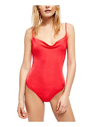 Free People Cowls In The Club Thong Bodysuit (Red, Medium) #TOP18