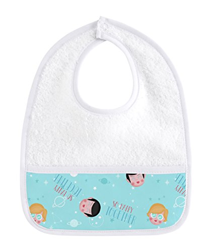 frikids Happy Together  Bavoir avec poche bleu