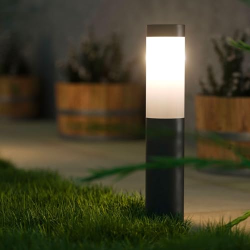 SolarCentre® London DualWhite Lampadaire de jardin à énergie solaire USB Anthracite