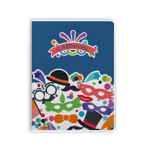 Carnaval de Venise carnet souple à motif lunettes original