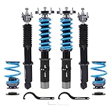 maXpeedingrods Coilover for BMW 3 Series E30 RWD 1982.11-1991.1, 24 Levels Damper Adjustable Coilovers Suspension Kit, Height Adjustable Shock Absorber Struts, T6 Upgraded Lowering Kits Blue