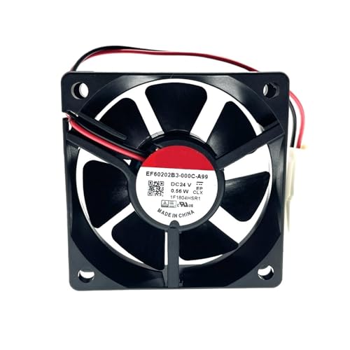 Ventilador de 60 mm de alta resistencia y doble rodamiento de bolas 24 V para refrigeración estable