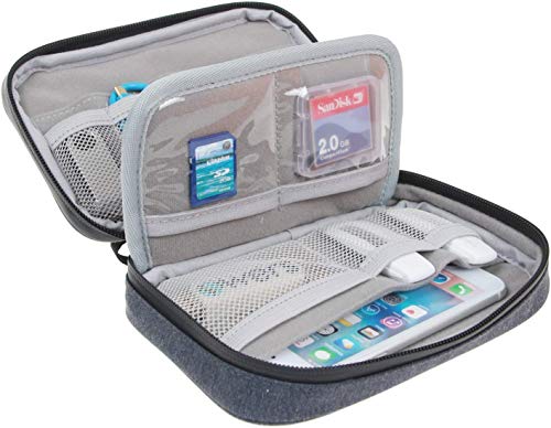 Damero Usb Flash Drive Case Bag Wallet, Sd Memory Cards Cable Organizer-Travel Gadget Case For Electronics Accessories (Small, Black) #TOP3