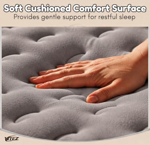 Image of Inflatable Air Bed for Camping & Travel, Queen Size 18 Inch Double Height Air Mattress for Home & Guest Use with Electric Pump & Pillows