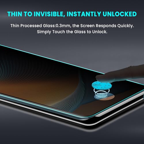 Image of FIRST MART UV Privacy Tempered Glass for Motorola Edge 50 Fusion | Anti-Spy 9H Curved Screen Protector, Edge-to-Edge, Case-Friendly | 1 Pack