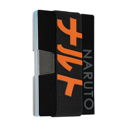 Bioworld Naruto Kanji Name Black Metal Minimalist Card Holder