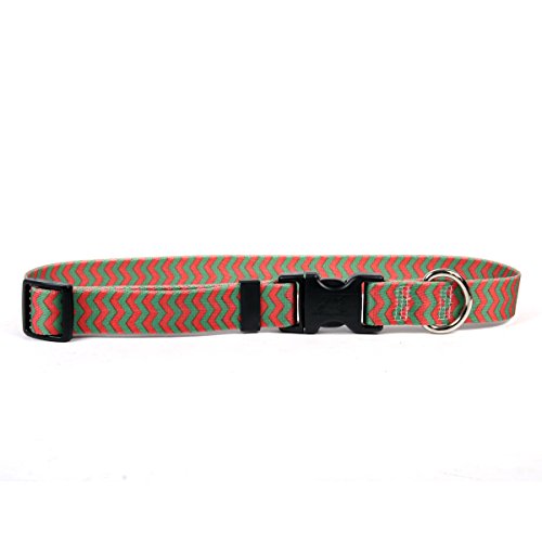 Image of Yellow Dog Design Christmas Chevron Stripe Break Away Cat Collar, One Size Fits All