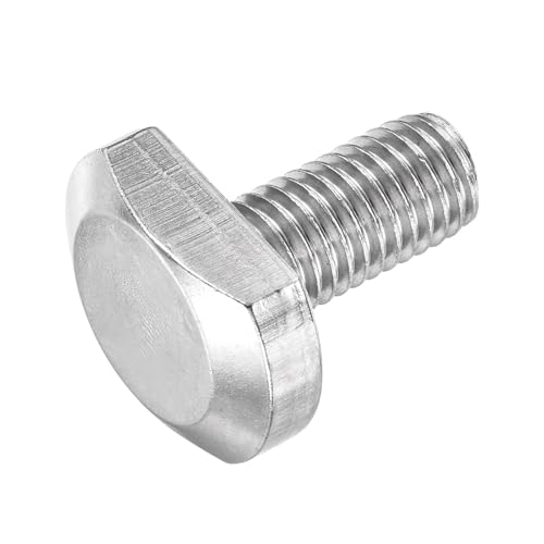 QUARKZMAN Perno de inserción para ranura en T, M12 x 25mm Pernos para ranura en T acero inoxidable 304 espárrago deslizante forma T tornillo cabeza martillo