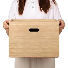 Single Bamboo Box with Lid - Large