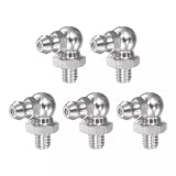 FACAIIO 5 Stück für Edelstahl 90 Schmiernippel, M6 1 mm Außengewinde, Ellenbogen-Typ, Zerk-Fitting, Industrieausrüstung