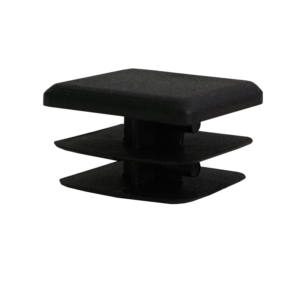 TIBU Tappi a lamelle quadrati, tappi per tubi, tappi per tubo quadrato, 50 pezzi, 20 x 20 x 2 mm
