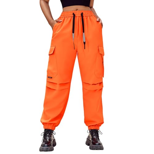 CATHSNNA Baggy Cargo Pants Women High Waisted Parachute Pants