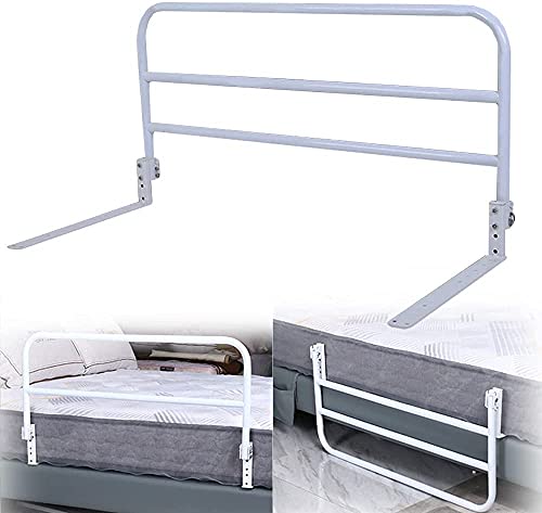 Barandilla plegable de cama de 130 cm evite caídas con la base de 15 cm 2