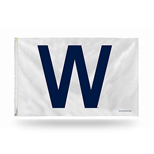 Rico MLB Chicago Cubs - W Flag 60 in. H x 0.13 in. W