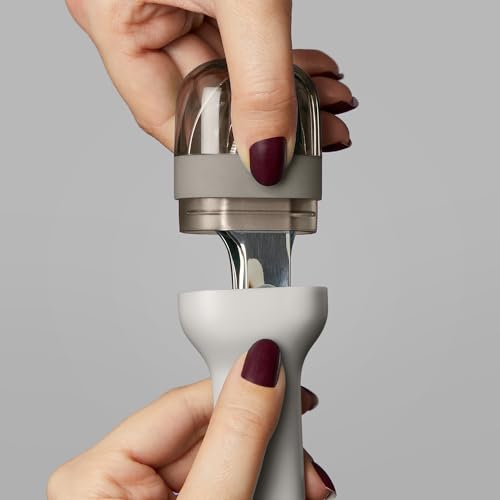 Image of ZOKU Pocket Utensil Set, Grey - Stainless Steel Fork, Knife, and Spoon Nest in Case - Portable Design for Travel, School, Work, Picnics, Camping and Outdoor Home Use