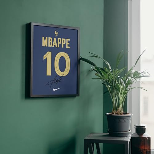 Image of Posternet Football Jersey Style Wall Frame | Premium Sports Inspired Acrylic Wall Art | 8 x 12 Inch Framed Poster for Bedroom, Gaming Room, Office & Man Cave | Modern Athlete Number 10 Decor Gift for Football Fans