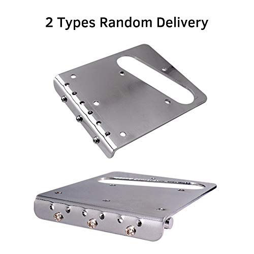 Andoer Ponte de guitarra elétrica com 3 selas compensadas para Telecaster