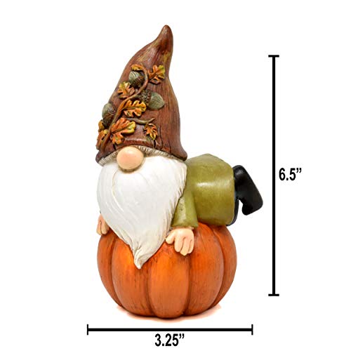 Thanksgiving Pumpkin Garden Gnome Figurines With White Beard Set Of 2 For Home Garden Lawn Outdoor Fairy Statue Decoration Holiday Yard Decor #TOP1