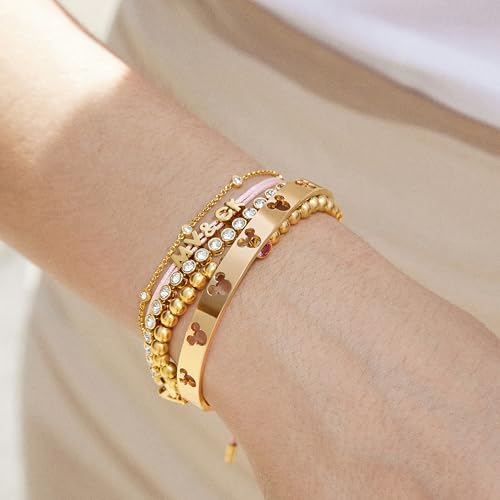 Mickey Mouse Disney Cutout Cuff Bracelet - Gold2