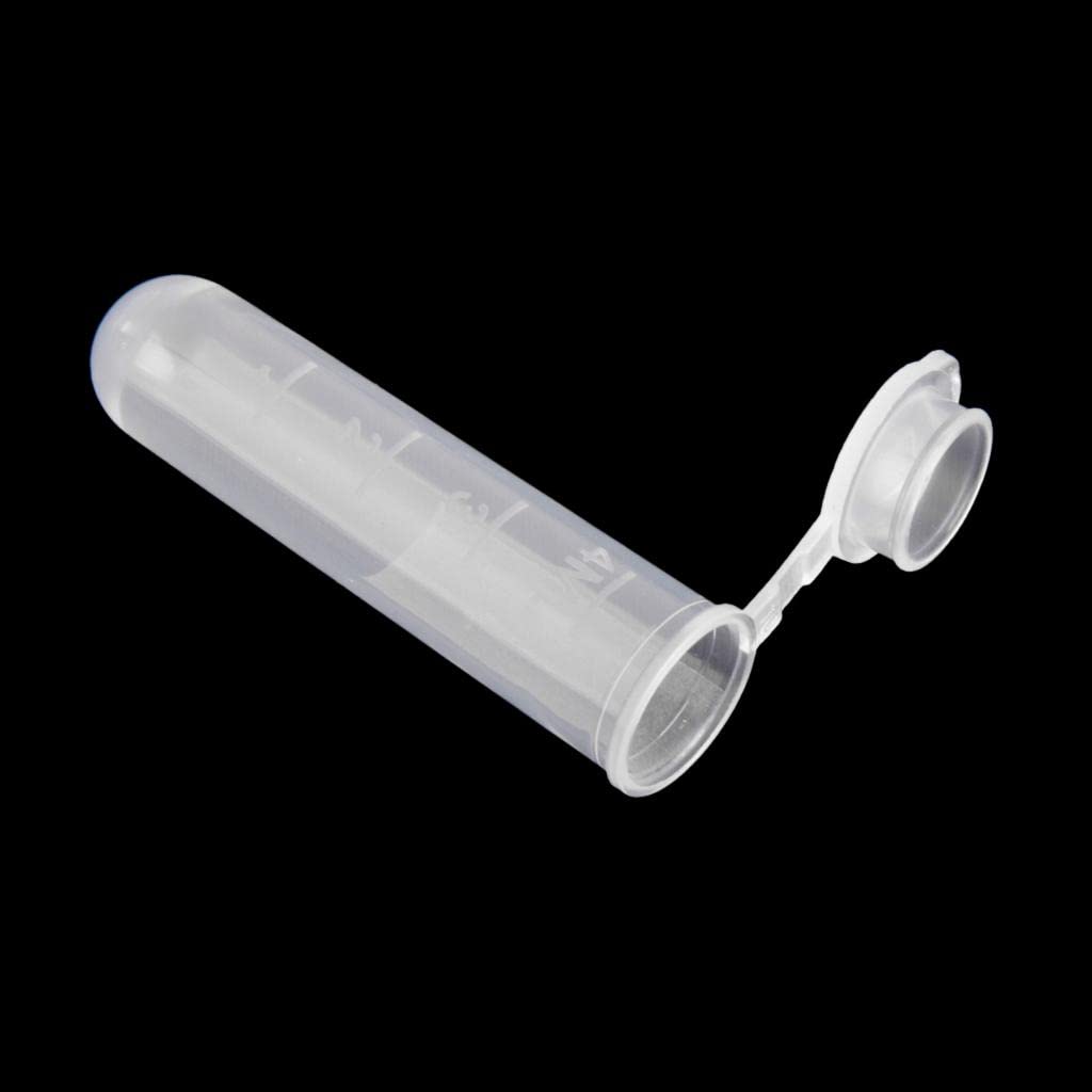 5 pezzi Cilindro di misurazione plastica 50ml tubi centrifuga test