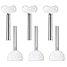 6 Piezas Exprimidor de Pasta de Dientes de Metal, Tubo Pasta Dientes Acero Inoxidable, Tubo exprimidor para Pasta de Dientes, Crema de Manos, Gel