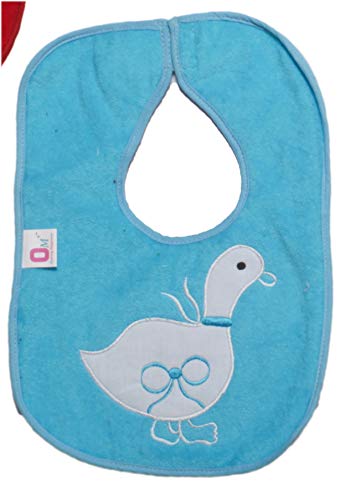 Image of Waterproof Animal Print Baby Bibs with Self Sticking Tape for 0-12 Months 3PK