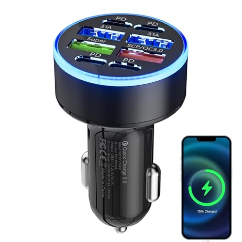 Mendoule USB C J[`[W[AfW^fBXvCJ[`[W[, 100W J[`[W[}[d, 12-24V |[^uJ[`[W[A8 |[gI[g`[W[c[Agѓdb^ubgp PD & USB J[ANZT