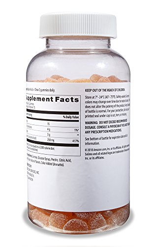 Amazon Brand - Solimo Fiber 4G, 90 Gummies (2 Gummies Per Serving) & Solimo Vitamin C 250Mg, 150 Gummies (2 Gummies Per Serving) #TOP3