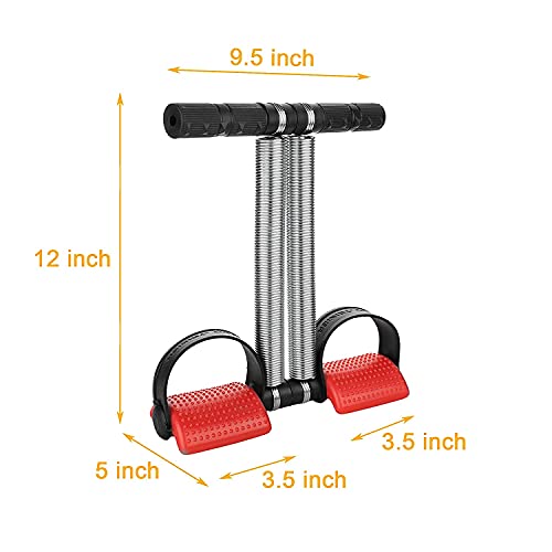 Image of ALN Double Spring Tummy Trimmer with Toning Tube, Rubber Band, Resistance Tube for Workout, Resistance Band, Comfortable and Flexible Resistance Use for Gym,Yoga, and Other Fitness Activity