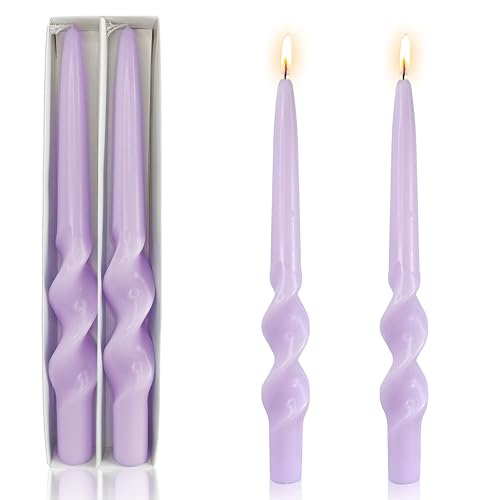 Spiral Taper Candles Twisted Candlesticks Smokeless Candle Stick Unscented Candles Dinner Candle for Home Décor Weddings Festive Seasons Holiday