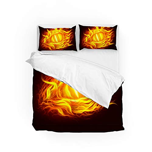 Parure de lit dragon de feu en microfibre de qualité supérieure - 2