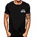 Manga Corta Camiseta Hombres Nuevo Verano Dibujos Animados Bicicleta Patrones Impresos Blusa Superior Tops Calavera 2019 Moda
