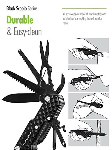 FantastiCAR-15-in-1-Multi-Tool-EDC-Folding-Pocket-Knife-with-Premium-Gift-Box-for-Camping-Fishing-Hunting-Survival-Outdoor-Black