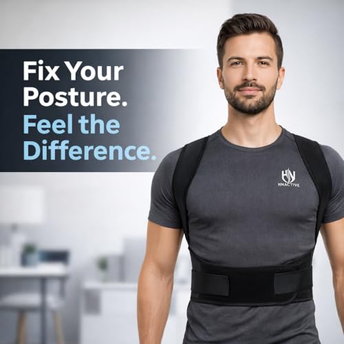 Image of Posture Corrector Belt For Men And Women Breathable Neoprene Back Support Belt Adjustable Back Straight Belt Shoulder And Clavicle Support For Daily Posture Correction