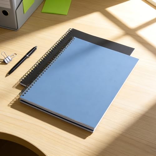 RAYSON Drahtbinderücken, 25 Blatt, 34 Schlaufen, A4, Teilung 3:1, 6,4 mm, Schwarze, Packung mit 100 Stück