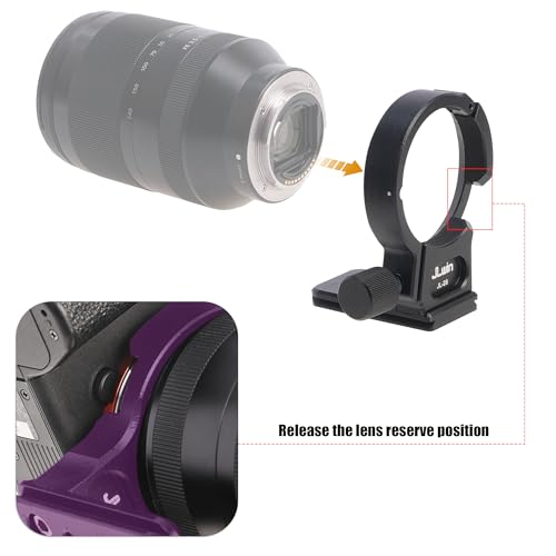 FOTGA Soporte de trípode para objetivo Sony FE 24-240 mm f/3.5-6.3 OSS, 24-105 mm f/4 G OSS, 16-35 mm f/2.8 GM, 24-70 mm f/2.8 GM, 35 mm f/1.4 ZA, FE 28-70 mm F3 .5-5. 6 OSS - imagen 5