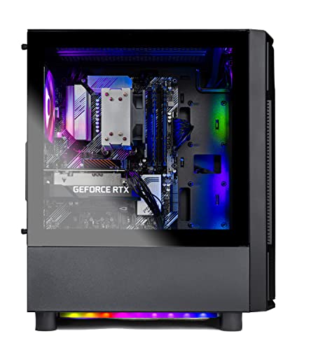 Skytech Shadow Gaming Pc Desktop – Amd Ryzen 7 5700X 3.4 Ghz, Nvidia Rtx 3060, 1Tb Nvme Ssd, 16Gb Ddr4 Ram 3200, 600W Gold Psu, 11Ac Wi-Fi, Windows 11 Home 64-Bit #TOP2