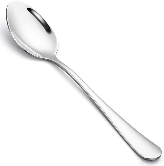 Dessert Spoons, Briout Spoons Silverware Set of 12 Premium