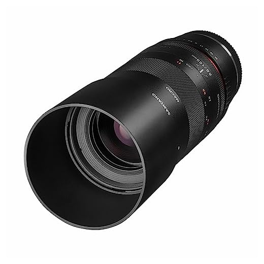 Samyang MF 100mm F2.8 Makro für Sony E-Mount - Macro Teleobjektiv, Geeignet für APS-C und Vollformat, Manueller Fokus, für A6100, A6400, A6600, A6500, A1, A7S III, A7C II A7C R