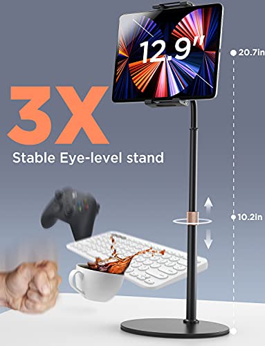 Lisen Tablet Stand And Holder Adjustable, Tablet Holder For Desk, Thick Case Friendly Ipad Holder Stand Compatible With(4.7"-13") Ipad Pro 12.9,10.9,10.2, Air Mini 4 3 2, Fire, Tab, Nexus, Kindle #TOP1