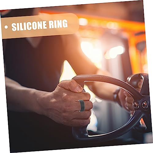 Anillos de silicona resistentes 50 piezas para hombres miniatura 5