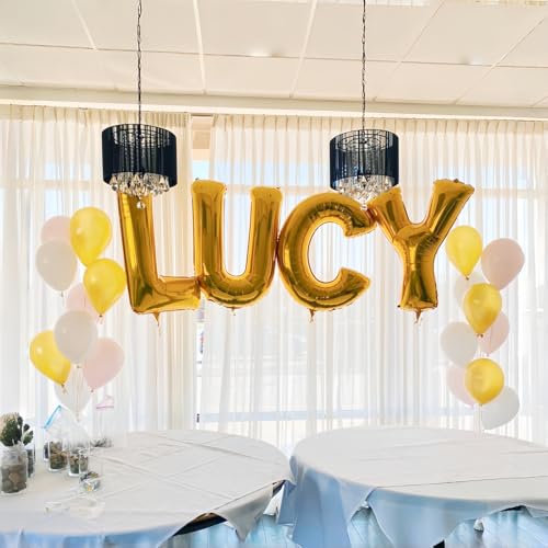 image for Lingqiang Foil Letter Balloons 40 Inch, Big Alphabet Z Word Balloons, 