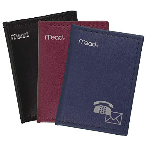 Mead Telephone/Address Book, 3-1/4"X2-3/8", Assorted Colors, Color Will Vary, 1 Book (67140) #TOP5