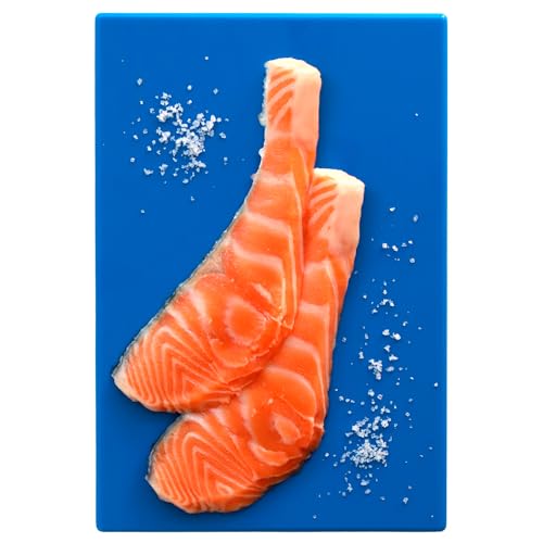 Tabla de corte profesional, Tabla de picar, Tabla de cocina, Tabla para alimentos, Tabla antibacteriana, Polietileno, No deja sabor ni olor, Antibacteriana, 30 x 20 x 1.5 cm, Azul