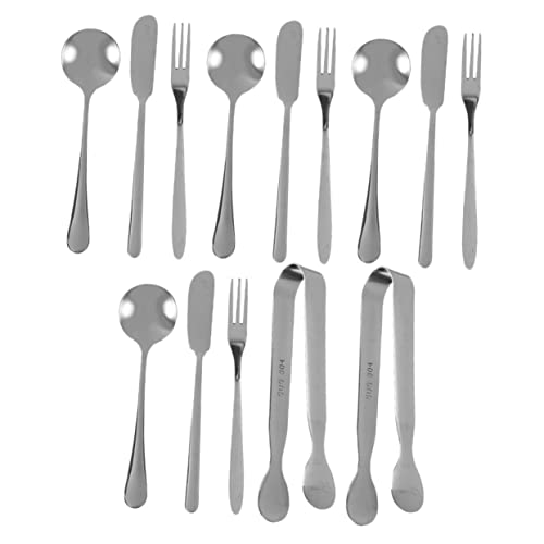 PRETYZOOM Metal Cheese Server Fork Cheese Knife Cheese Cutting Tools Set Cheese Serving Utensils for Dinnerware