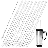 Paille de jus - remplacement des pailles en silicone avec brosse de nettoyage compatible avec les gobelets à eau. la longueur de la paille est suffisante pour offrir un confort pour votre eau potable.