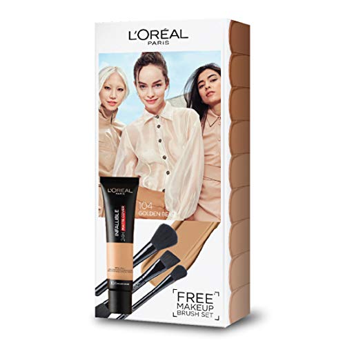 Image of L'Oreal Paris Infallible 24h Matte Cover Foundation, 104 With Brush Set, 104, 35 ml