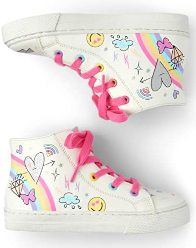 The Children's Place Girls Fashion Sneakers, Doodle, 4 Big Kid | Image 1