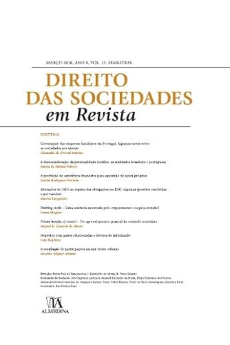 Direito das sociedades em revista: Ano 8 (Março, 2016) Volume 15
